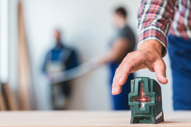 niveau à bulles laser